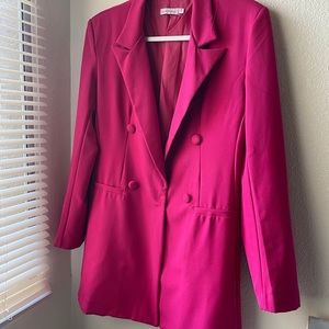 Pink Blazer Dress
